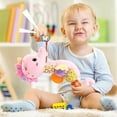 thumbnail image 7 of Baby Girl Toys 0-6 Months,Musical Stuffed Animal Plush Toy with Rattle,Soft Newborn Toy for 0 3 6 9 12 Months Girls,Baby Girl Gift,Pink, 7 of 7