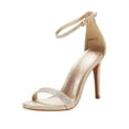 thumbnail image 1 of Sandalia DREAM PAIRS KARRIE con brillo dorado y tacón de 10.5 cm, 1 of 7