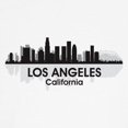 thumbnail image 3 of CafePress - Los Angeles Skyline Ringer T - 100% Cotton Ringed T-Shirt, 3 of 4