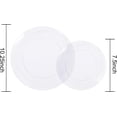 thumbnail image 3 of 60PCS Clear Plastic Plates - Heavy Duty Clear Disposable Plates for Party/Wedding - Include 30Pieces 10.25inch Dinner Plates and 30Pieces 7.5inch Dessert/Salad Plates, 3 of 8
