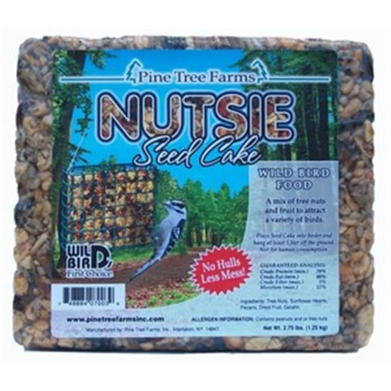 Pine Tree Farms Nutsie Seed Cake, 2.75 lbs., Pack of 8