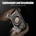 thumbnail image 4 of Opvise Gaming Finger Sleeve Non-slip High Sensitivity Faux Silver Fiber Sweatproof Thumb Finger Protector for Mobile Game Controller, 4 of 8