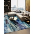 thumbnail image 5 of Unique Loom Jardin Collection Area Rug - Lilly (8' Square Blue/Gray), 5 of 7
