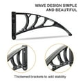 thumbnail image 5 of Zimtown Patio Window Awning UV Door Patio Canopy Rain Snow Protection 39"x 35" Brown & Black Bracket, 5 of 6