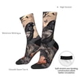 thumbnail image 4 of Rocae Moonlit Crow Blossoms for Adult Socks Casual Athletic Stretchy Loose Socks for Women Men Non-Slip Middle Tube Socks, 4 of 6