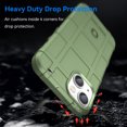 thumbnail image 4 of SaniMore Case for iPhone 14 Plus 6.7" 2022, Rugged Heavy Duty Protective Cover Anti-slip Drop-proof Slim Lightweight Anti-scratch 360°Full Protective Cover For iPhone 14 Plus, Green, 4 of 7