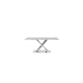 thumbnail image 3 of Global Furniture USA Jhoanna Faux Marble Glass Top Dining Table in White, 3 of 10