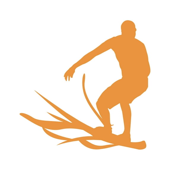 Surfer Sticker Decal Die Cut - Self Adhesive Vinyl - Weatherproof - Made in USA - Many Color and Sizes - surf surfing wave