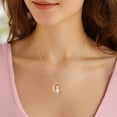 thumbnail image 5 of JustBeingCute Necklace for Women, 925 Real Sterling Silver Cat Moon Pendant Necklaces Birthday Mothers Day Jewelry Gifts Her Mom Daughter Lady Female Adults Age Ideas, 5 of 8
