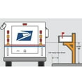 thumbnail image 4 of Large Mailbox & Post Combo – Black Mailbox System – Includes Address Plaque & Mounting Hardware – Rust Resistant Metal Mailbox with Pineapple Finial, 4 of 5