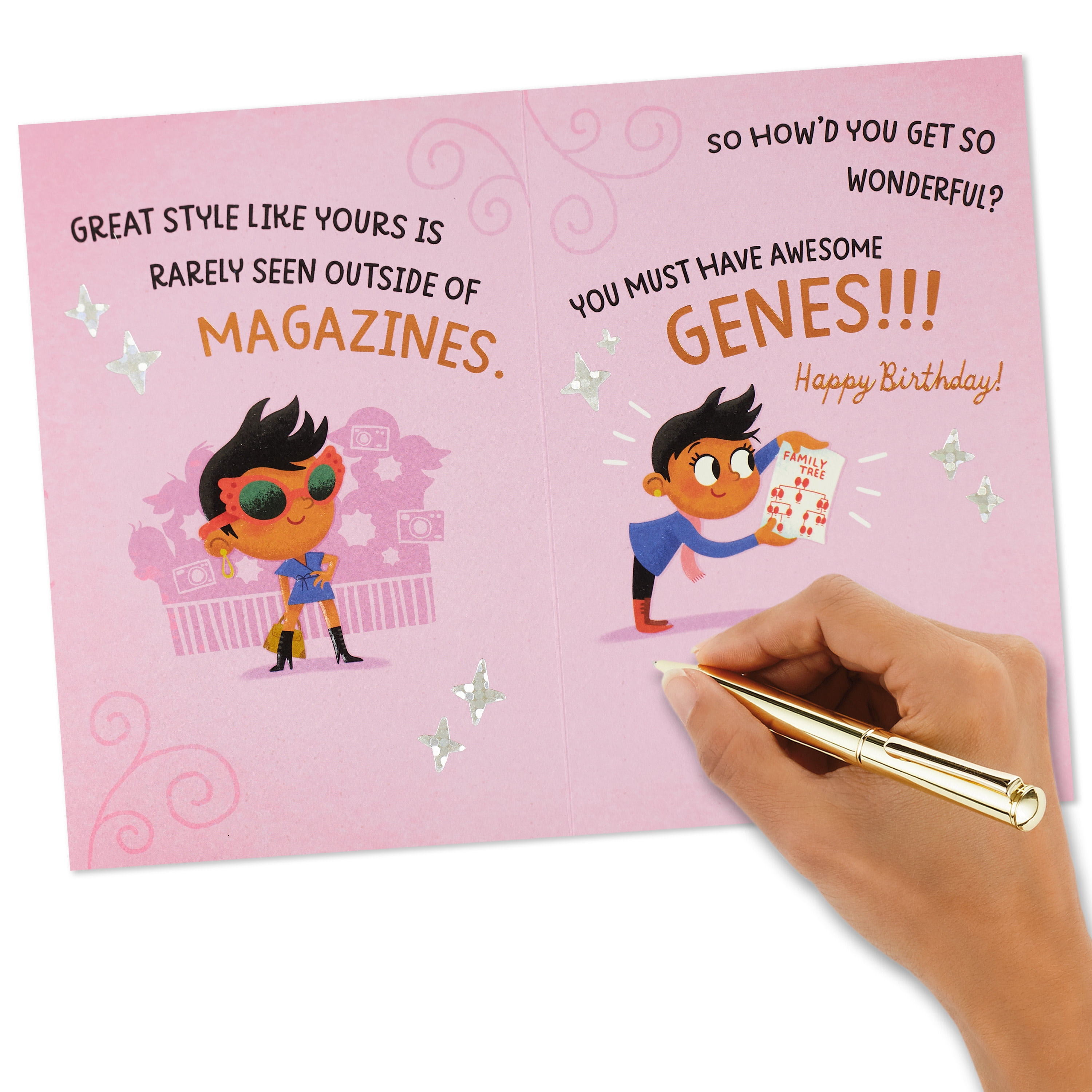 Hallmark Funny Birthday Card for Granddaughter (Awesome Genes)