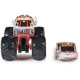 thumbnail image 4 of Set de juguetes Monster Jam Diecast a escala 1:64 con camión y coche de carreras, 4 of 7