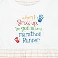 thumbnail image 4 of Inktastic Marathon Runner Future Girls Baby Dress, 4 of 5