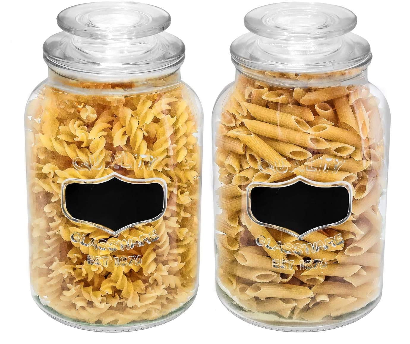 24 X Hermetic Glass FOOD STORAGE JARS 500ml Airtight Canister Preserving Jar  Food Storage Jar Container for Kitchen Canning Pasta Spice -  Hong Kong
