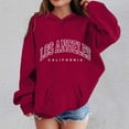 thumbnail image 2 of Byoo Toddler Girl's Hoodie Los Angeles Printed Hooded Sweatshirt Comfortable Pullover Top, 2 of 4