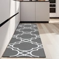 thumbnail image 4 of Gray Geometric Pattern Kitchen Rug Mat,Kitchen Runner Rugs Non Skid Washable,Decorative Kitchen Floor Mats for Kitchen,Sink,Laundry,17"X47", 4 of 5