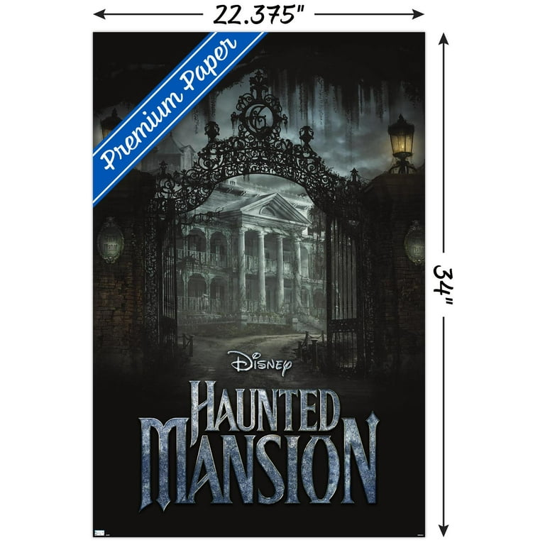 Disney Haunted Mansion パンフレット Disney Haunted Mansion - Mansion Wall Poster, 22.375