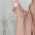 thumbnail image 2 of Muslim Women Batwing Abaya Dress Front Zipper Kaftan Islamic Maxi Dress Middle East Robe, 2 of 5
