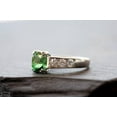 thumbnail image 2 of Tsavorite and Excellent Engagement ring, High end Jewellery Anniversary ring, Birthstone Garnet New Mothers Day Gift, 2 of 4