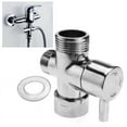 thumbnail image 4 of Dreamhall Chrome Plated Brass Diverter Valve T-Adapter Connector 3Ways for Shower Head Silver, 4 of 5