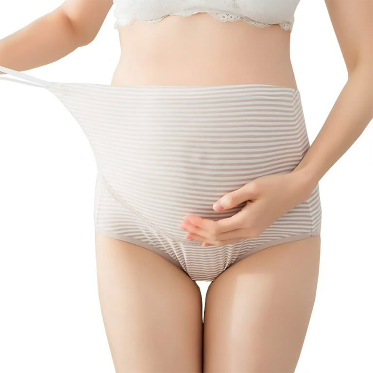 Women's Over The Bump Maternity Panties High Waist Full Coverage Pregnancy  Underwear