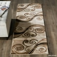 thumbnail image 2 of MDA Rug Imports Orelsi Collection Abstract Area Rug Beige/Brown 2'8" x 11'10" Runner Geometric,Abstract Stain Resistant 12' Runner Indoor,Runner Brown, 2 of 3
