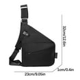 thumbnail image 2 of Liamobondopolis Left Shoulder Bag Nylon Chest Bag Adult Lightweight Simplicity Large Capacity Crossbody Casual Please Select Single Shoulder Bag Outdoor & Travel Supplies, 2 of 3