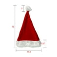 thumbnail image 5 of Jacobson Hat Company Christmas Hat Santa Hat Plush Xmas Holiday Hat For Party Supplies, Santa Hat, Size: one size, 5 of 5