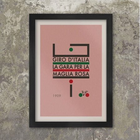 POSTER Giro d'Italia Futurismo Retro Cycling Poster-24x36-UNFRAMED