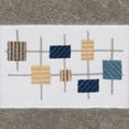 thumbnail image 3 of Authentic Hotel and Spa  Turkish Cotton Squares Embroidered Dark Grey Hand Towel, 3 of 3
