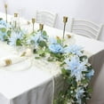 thumbnail image 6 of Blueek Artificial Wedding Arch Flowers - 6ft - Eucalyptus Leaf Vines for Outdoor Decoration, Simulation Faux Floral Garland, Light blue, 6 of 6