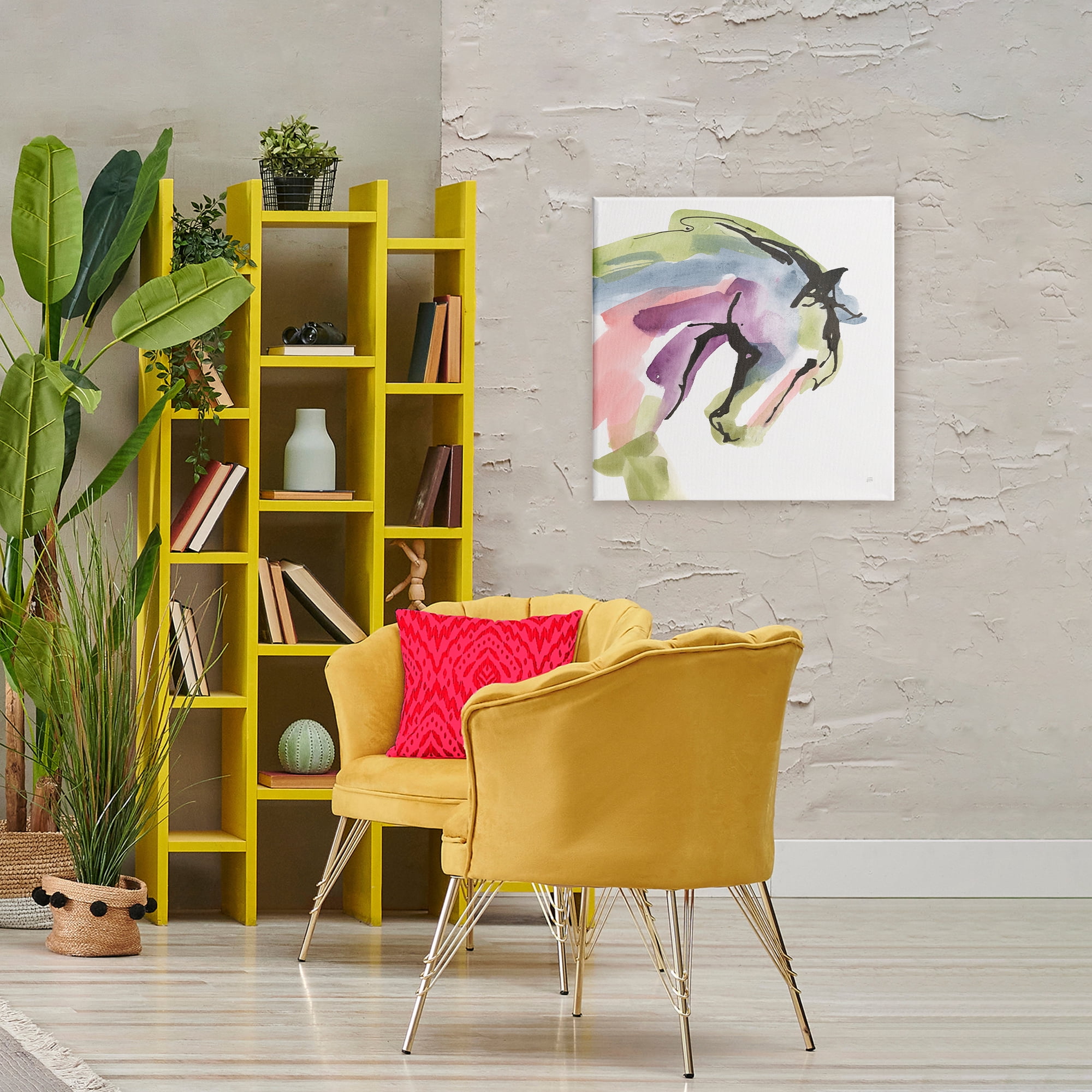 Stupell Industries Brushstroke Horse in Motion Canvas Wall Art, design by Chris Paschke