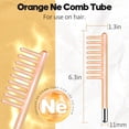 thumbnail image 2 of Reemplazo de tubo de vidrio tipo peine para dispositivo facial TUMAKOU - Accesorio naranja, 2 of 3