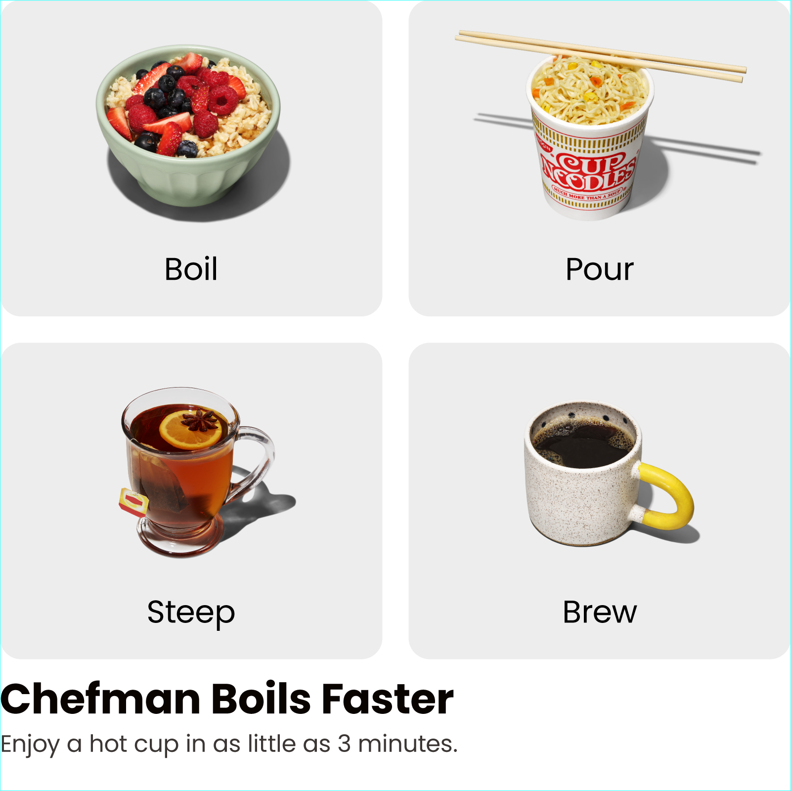 Chefman Fast Boiling 1.8L Electric Glass Kettle photo 7