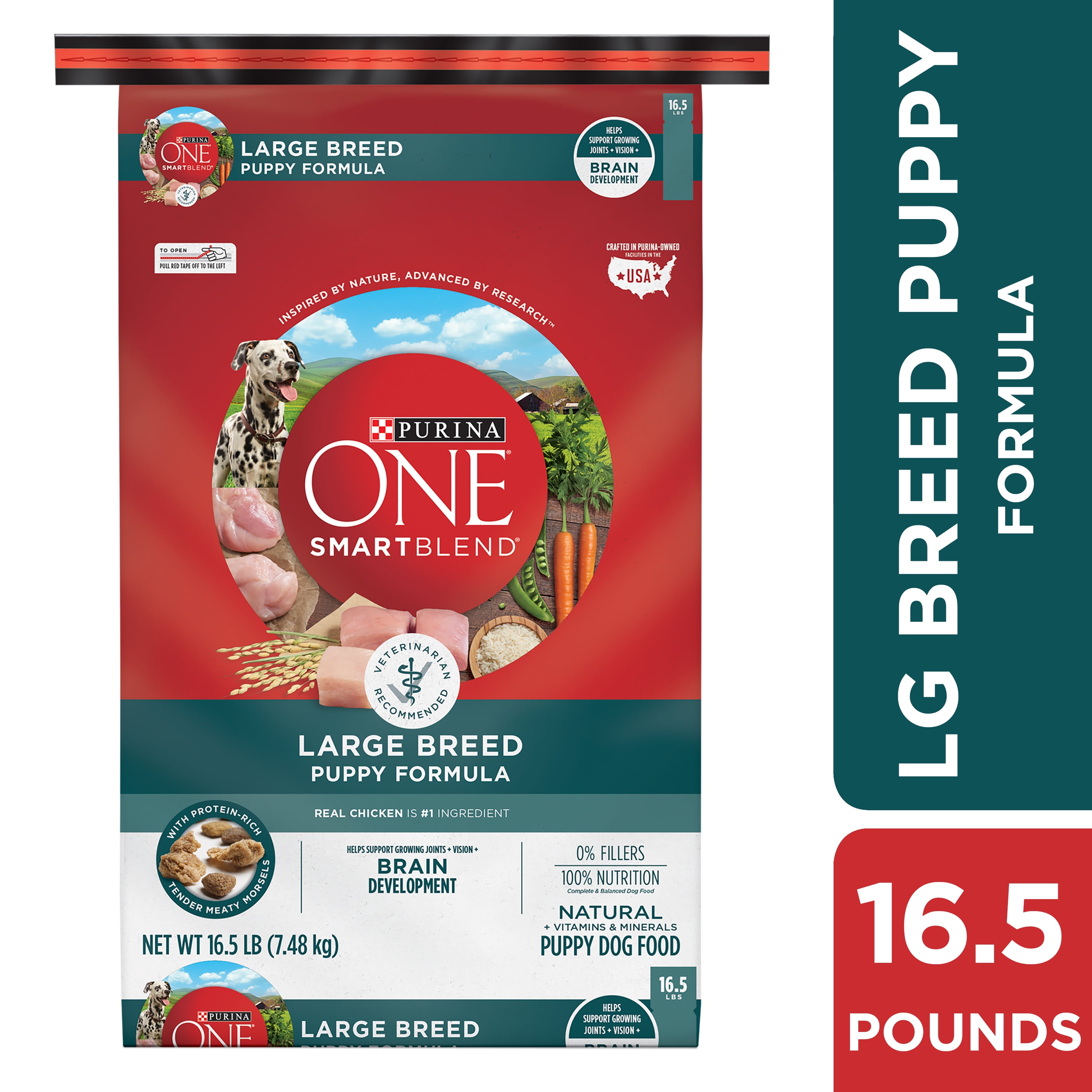 purina one large puppy