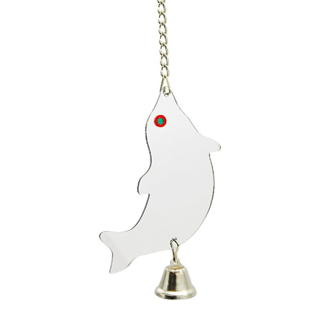 GROWTH TANK Bird Mirror Anti Broken and Colorful Bell 13.9x6.3cm