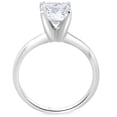 thumbnail image 2 of Silvago Jewel Excellent 1.8 Ct Radiant Cut Lab Created Simulated Diamond Ring - 14K White Gold Plated Diamond Ring - Solitaire Handmade Diamond Ring for Her - Simple Diamond Ring for Her, 2 of 3