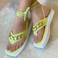 thumbnail image 1 of Summer New Square Toe Thong Sandals Sandalias planas para mujer Wmkox8yii nm6269, 1 of 4