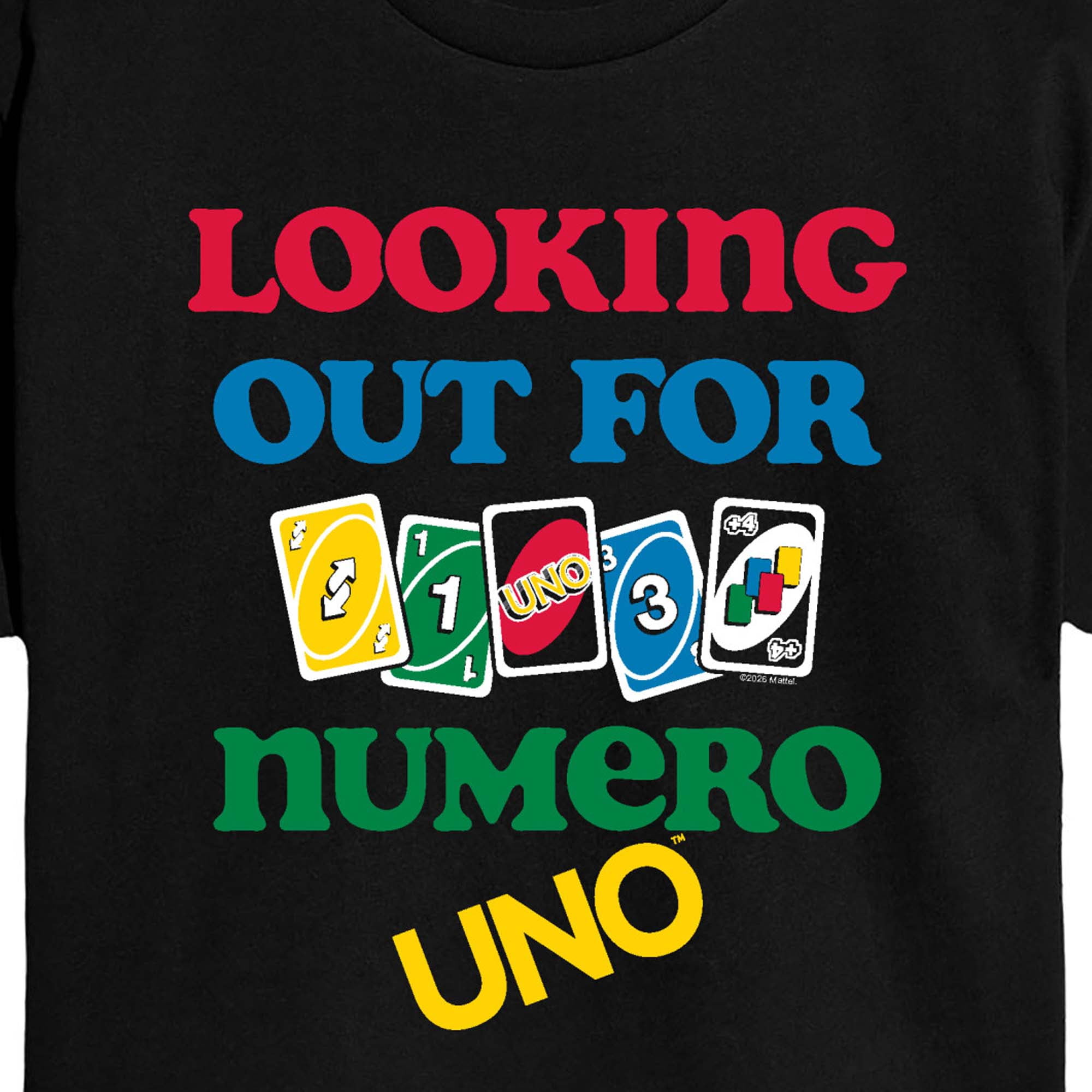 Uno - Looking Out for Numero Uno - Juniors Cropped Graphic T-Shirt