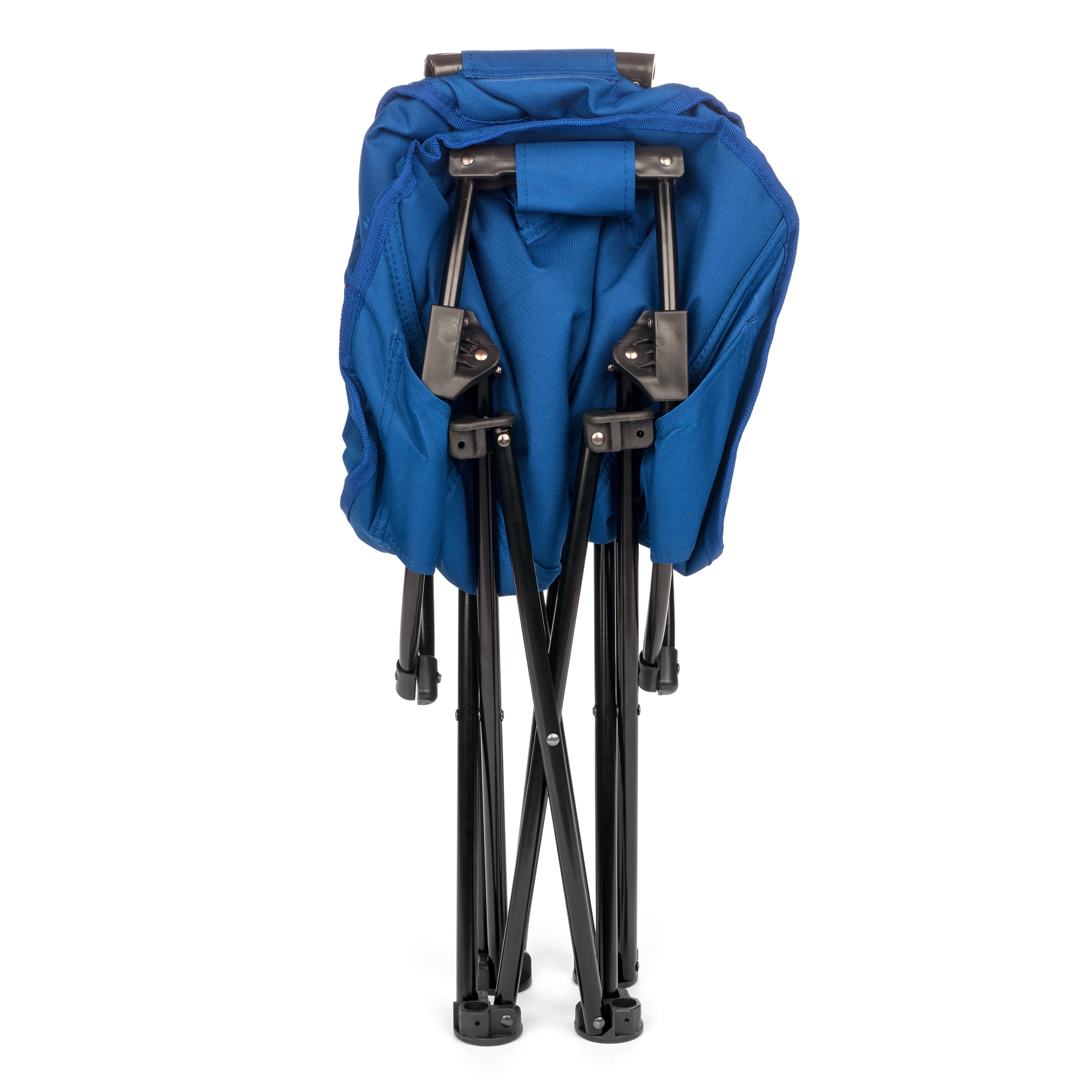 Lucky Bums Moon Lightweight Durable Camp Chair with Carrying Case, Blue, Medium