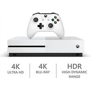 Restored Microsoft Xbox One S Video Game Console 500GB, White with Controller and HDMI