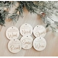 thumbnail image 2 of Etiquetas de regalo personalizadas, quiero, necesito, uso, lectura, compartir, etiquetas de santa, etiquetas de regalo de Navidad, etiqueta de regalo de madera, regalos, 2 of 4