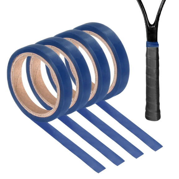 Uxcell 4-Pack Grip Finishing Tape Racket Wrap Grip Racquet Tapes for Pickleball/Racquetball/Badminton Blue