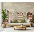 thumbnail image 4 of Kids Wallpaper Wall Mural - Funky Townhouses, 4 of 5