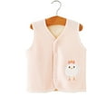 thumbnail image 2 of Staki Kids Vest Girls Fleece Vest Kids Fall Winter Fuzzy Outerwear Jacket with Pockets(Pink,2-3 Years), 2 of 4
