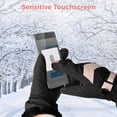 thumbnail image 4 of Women Snow Gloves Windproof - Warm Waterproof Skiing Gloves Touch Screen Gloves, 4 of 8