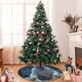 thumbnail image 7 of Sikiie Forest Meditating Goat 30-48 inches {designName} Print Christmas Tree Skirt Snowman Xmas Tree Skirt with Edge Christmas Decorations for Holiday Party30", 7 of 7