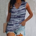 thumbnail image 2 of Camiseta holgada sin mangas con cuello redondo y estampado de flores informales de verano para mujer Pompotops lopia994493, 2 of 5