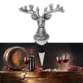 thumbnail image 3 of Deer for Head Shaped Christmas Wine Stopper Wine Bottle Stoppers Metal Material, 3 of 6