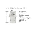 thumbnail image 4 of Parrilla de carbón Old Smokey #14 pequeña de acero inoxidable, 4 of 4